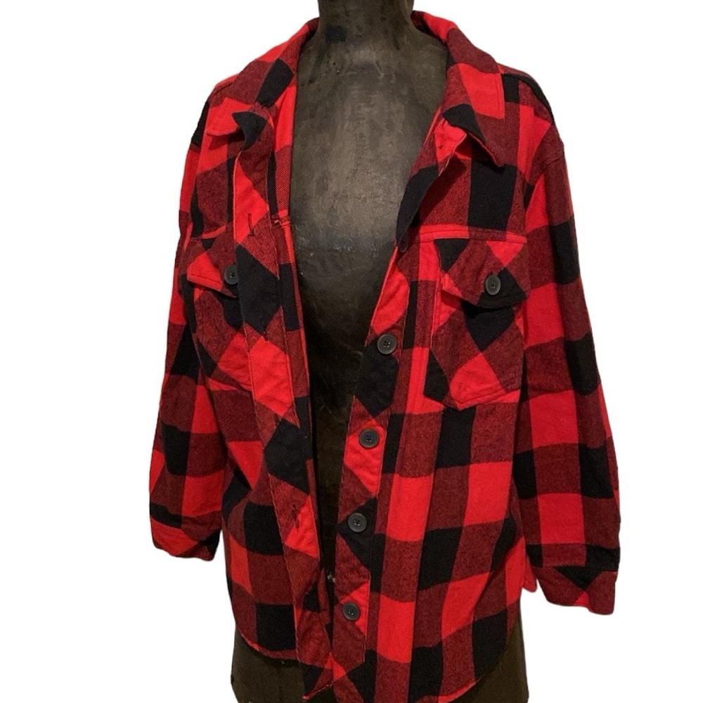 NWOT Sanctuary Shacket in Buffalo Check Print